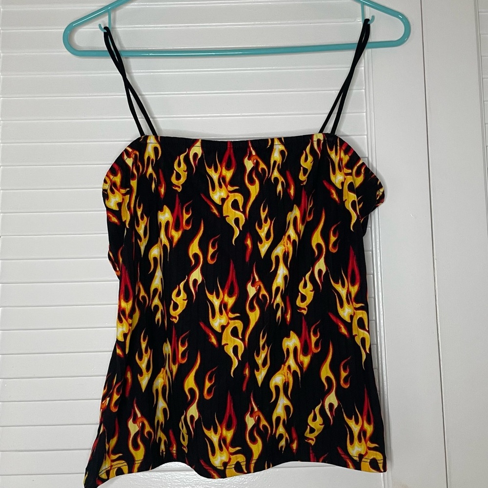 Rue21 Fire Flame Tank Top, Guy Fieri Style, Women’s Size S/M